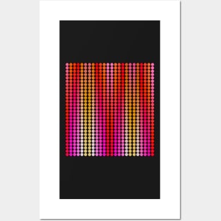 Dots orange, red, pink Posters and Art